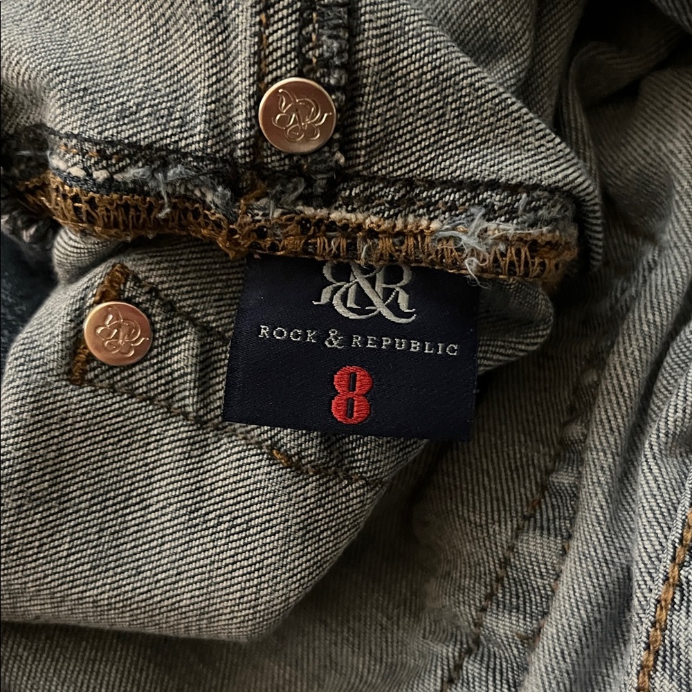 Rock & Republic Fever Denim Rx Slimming Pull On Skinny Jeans - Picture 6 of 10